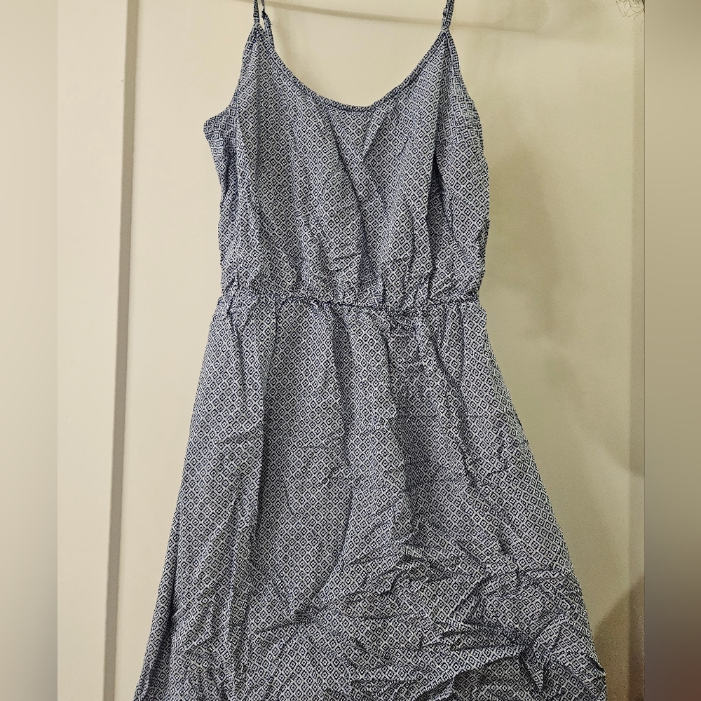 Old Navy Blue and White Dress